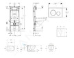 Geberit Duofix - Set předstěnové instalace, klozetu Oudee Vortex a sedátka softclose, tlačítko Sigma20, bílá/chrom SANI11CA3185