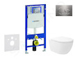 Geberit Duofix - Set předstěnové instalace, klozetu Oudee Vortex a sedátka softclose, tlačítko Sigma20, nerez SANI11CA6107