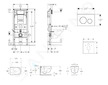 Geberit Duofix - Set předstěnové instalace, klozetu Oudee Vortex a sedátka softclose, tlačítko Sigma20, nerez SANI11CA6107