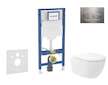 Geberit Duofix - Set předstěnové instalace, klozetu Oudee Vortex a sedátka softclose, tlačítko Sigma20, nerez SANI11CA6107B