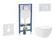 Geberit Duofix - Set předstěnové instalace, klozetu Oudee Vortex a sedátka softclose, tlačítko Sigma30, bílá/bílá mat SANI11CA31