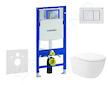 Geberit Duofix - Set předstěnové instalace, klozetu Oudee Vortex a sedátka softclose, tlačítko Sigma30, bílá/bílá mat SANI11CA31
