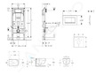Geberit Duofix - Set předstěnové instalace, klozetu Oudee Vortex a sedátka softclose, tlačítko Sigma30, bílá/bílá mat SANI11CA31