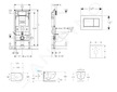 Geberit Duofix - Set předstěnové instalace, klozetu Oudee Vortex a sedátka softclose, tlačítko Sigma30, bílá/chrom SANI11CA3175