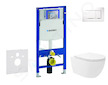 Geberit Duofix - Set předstěnové instalace, klozetu Oudee Vortex a sedátka softclose, tlačítko Sigma30, bílá/chrom SANI11CA3186