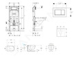 Geberit Duofix - Set předstěnové instalace, klozetu Oudee Vortex a sedátka softclose, tlačítko Sigma30, chrom SANI11CA1147