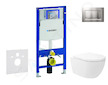 Geberit Duofix - Set předstěnové instalace, klozetu Oudee Vortex a sedátka softclose, tlačítko Sigma30, lakovaný chrom mat/chrom