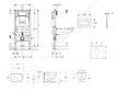 Geberit Duofix - Set předstěnové instalace, klozetu Oudee Vortex a sedátka softclose, tlačítko Sigma30, lakovaný chrom mat/chrom