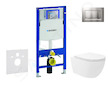 Geberit Duofix - Set předstěnové instalace, klozetu Oudee Vortex a sedátka softclose, tlačítko Sigma30, lakovaný chrom mat/chrom