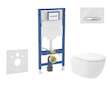 Geberit Duofix - Set předstěnové instalace, klozetu Oudee Vortex a sedátka softclose, tlačítko Sigma50, chrom/alpská bílá SANI11