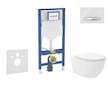 Geberit Duofix - Set předstěnové instalace, klozetu Oudee Vortex a sedátka softclose, tlačítko Sigma50, chrom/alpská bílá SANI11