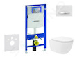Geberit Duofix - Set předstěnové instalace, klozetu Oudee Vortex a sedátka softclose, tlačítko Sigma50, chrom/alpská bílá SANI11