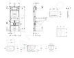 Geberit Duofix - Set předstěnové instalace, klozetu Oudee Vortex a sedátka softclose, tlačítko Sigma50, chrom/alpská bílá SANI11
