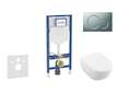 Geberit Duofix - Set předstěnové instalace, klozetu Subway 2.0 a sedátka softclose, tlačítko Sigma01, matný chrom SANI11CK2110