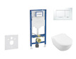 Geberit Duofix - Set předstěnové instalace, klozetu Subway 2.0 a sedátka softclose, tlačítko Sigma20, bílá/lesklý chrom SANI11CK