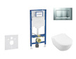 Geberit Duofix - Set předstěnové instalace, klozetu Subway 2.0 a sedátka softclose, tlačítko Sigma20, matný chrom/chrom SANI11CK