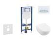 Geberit Duofix - Set předstěnové instalace, klozetu Subway 2.0 a sedátka softclose, tlačítko Sigma50, alpská bílá SANI11CK3115