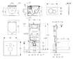 Geberit Duofix - Set předstěnové instalace, klozetu Tesi a sedátka softclose, tlačítko Sigma01, matný chrom SANI11CD2110
