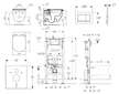 Geberit Duofix - Set předstěnové instalace, klozetu Tesi a sedátka softclose, tlačítko Sigma30, matný chrom/chrom SANI11CD2114