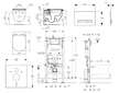 Geberit Duofix - Set předstěnové instalace, klozetu Tesi a sedátka softclose, tlačítko Sigma50, alpská bílá SANI11CD3115