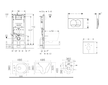 Geberit Duofix - Set předstěnové instalace, kompaktního klozetu Gaia a sedátka softclose, tlačítko Delta, bílá SANI11CA3150B