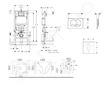Geberit Duofix - Set předstěnové instalace, kompaktního klozetu Gaia a sedátka softclose, tlačítko Delta, bílá SANI11CA3150