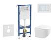 Geberit Duofix - Set předstěnové instalace, kompaktního klozetu Gaia a sedátka softclose, tlačítko Delta30, alpská bílá SANI11CA