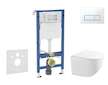 Geberit Duofix - Set předstěnové instalace, kompaktního klozetu Gaia a sedátka softclose, tlačítko Delta50, alpská bílá SANI11CA