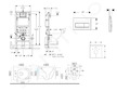 Geberit Duofix - Set předstěnové instalace, kompaktního klozetu Gaia a sedátka softclose, tlačítko Delta50, matná černá SANI11CA