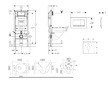 Geberit Duofix - Set předstěnové instalace, kompaktního klozetu Gaia a sedátka softclose, tlačítko Sigma20, černá lesk/černá mat