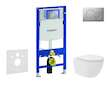 Geberit Duofix - Set předstěnové instalace, kompaktního klozetu Oudee Vortex a sedátka softclose, tlačítko Sigma01, lakovaný mat