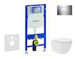 Geberit Duofix - Set předstěnové instalace, kompaktního klozetu Oudee Vortex a sedátka softclose, tlačítko Sigma30, chrom SANI11
