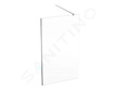 Geberit GEO - Sprchová stěna Walk-In, 120x200 cm, stříbrná/čiré sklo 560.159.00.2