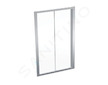 Geberit GEO - Sprchové dveře 120x190 cm, stříbrná/čiré sklo 560.153.00.2