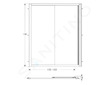 Geberit GEO - Sprchové dveře 160x190 cm, stříbrná/čiré sklo 560.183.00.2