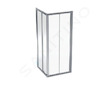 Geberit GEO - Sprchový kout 80x80 cm, stříbrná/ čiré sklo 560.112.00.2