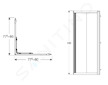 Geberit GEO - Sprchový kout 80x80 cm, stříbrná/ čiré sklo 560.112.00.2