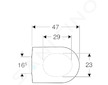 Geberit iCon - WC sedátko, bílá 574120000