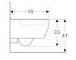 Geberit iCon xs - Závěsné WC, 350x490 mm, s KeraTect, bílá 204030600