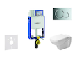 Geberit Kombifix - Modul pro závěsné WC s tlačítkem Sigma01, lesklý chrom + Duravit D-Code - WC a sedátko, Rimless, SoftClose 11