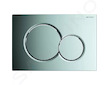 Geberit Kombifix - Modul pro závěsné WC s tlačítkem Sigma01, lesklý chrom + Duravit ME by Starck - WC a sedátko, Rimless, SoftCl