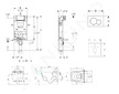 Geberit Kombifix - Modul pro závěsné WC s tlačítkem Sigma01, lesklý chrom + Tece One - sprchovací toaleta a sedátko, Rimless, So