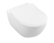 Geberit Kombifix - Modul pro závěsné WC s tlačítkem Sigma01, lesklý chrom + Villeroy Boch - WC a sedátko, DirectFlush, SoftClose