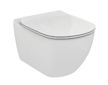Geberit Kombifix - Modul pro závěsné WC s tlačítkem Sigma01, matný chrom + Ideal Standard Tesi - WC a sedátko, Aquablade, SoftCl