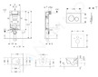 Geberit Kombifix - Modul pro závěsné WC s tlačítkem Sigma20, bílá/lesklý chrom + Duravit ME by Starck - WC a sedátko, Rimless, S