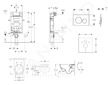 Geberit Kombifix - Modul pro závěsné WC s tlačítkem Sigma20, bílá/lesklý chrom + Villeroy Boch - WC a sedátko, DirectFlush, Soft