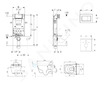 Geberit Kombifix - Modul pro závěsné WC s tlačítkem Sigma30, lesklý chrom/chrom mat + Tece One - sprchovací toaleta a sedátko, R