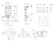 Geberit Kombifix - Modul pro závěsné WC s tlačítkem Sigma30, matný chrom/chrom + Duravit D-Code - WC a sedátko, Rimless, SoftClo