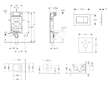 Geberit Kombifix - Modul pro závěsné WC s tlačítkem Sigma30, matný chrom/chrom + Duravit ME by Starck - WC a sedátko, Rimless, S