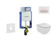 Geberit Kombifix - Modul pro závěsné WC s tlačítkem Sigma50, alpská bílá + Ideal Standard Tesi - WC a sedátko 110.302.00.5 NF8